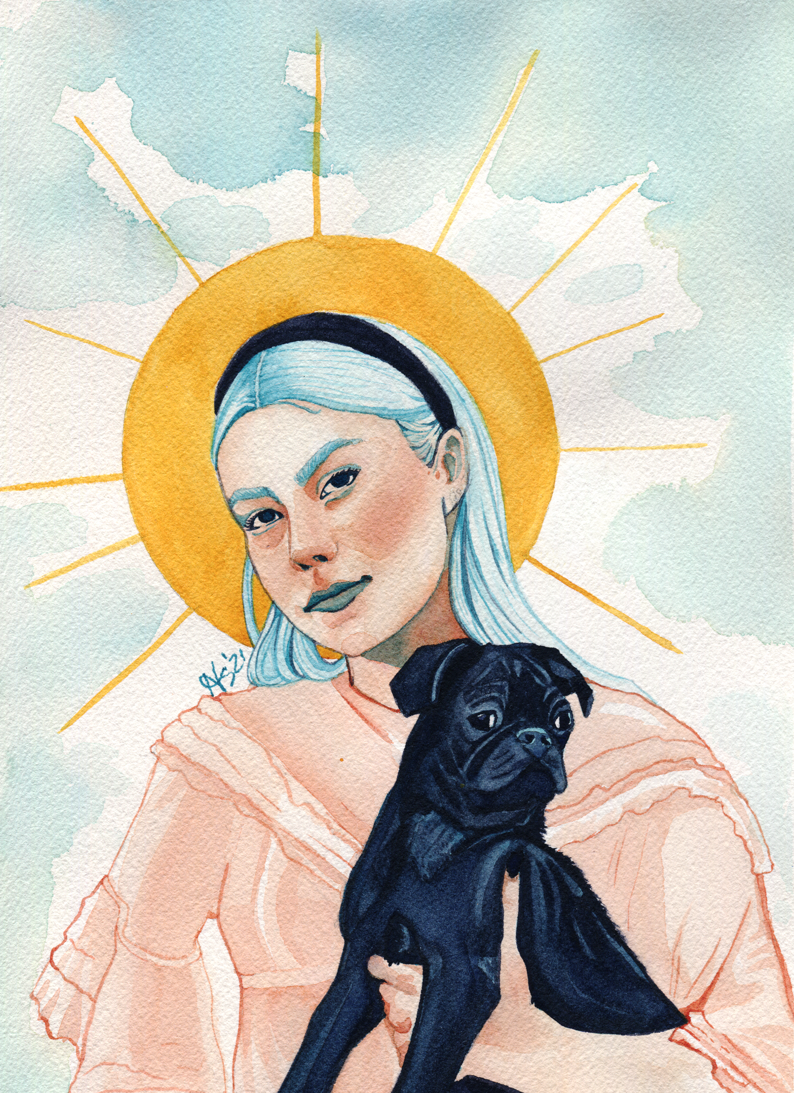 Phoebe Bridgers - Original Watercolor Painting